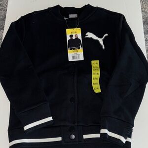 Puma Black Sweatshirt with White Accents